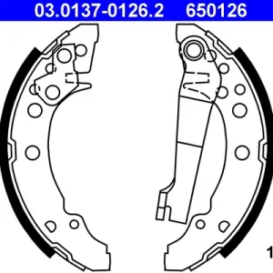 ATE 03.0137-0126.2 - Bremsbackensatz Preisknaller