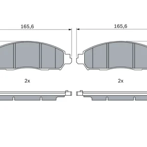 BOSCH 0 986 424 973 - Bremsbelagsatz, Scheibenbremse Meistverkauft