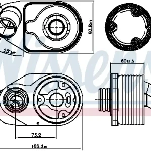 Jetzt Kaufen NISSENS 90888 - Ölkühler, Motoröl - ** FIRST FIT **