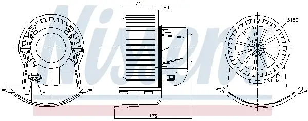 Schneller Versand NISSENS 87271 - Innenraumgebläse