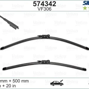 Sofort Bestellen VALEO VF306 Scheibenwischer 574342 - SILENCIO FLAT BLADE SET500mm / 500mm