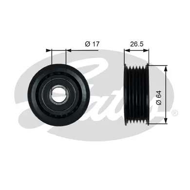 Expressversand GATES T38099 - Umlenk-/Führungsrolle, Keilrippenriemen - DriveAlign™