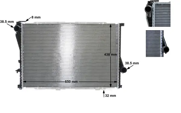 MAHLE CR 296 000S - Kühler, Motorkühlung Preisreduziert