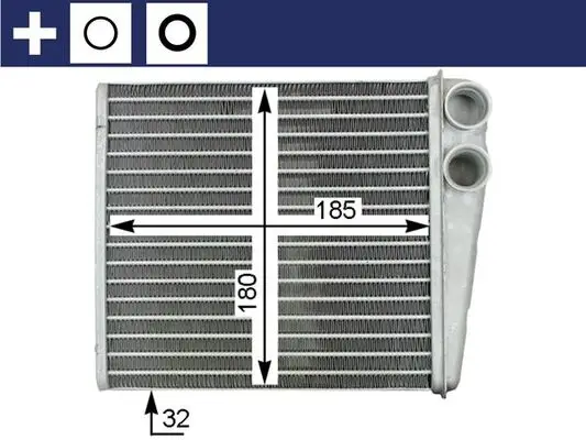 Neue Ware MAHLE AH 208 000S - Wärmetauscher, Innenraumheizung