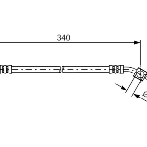 BOSCH 1 987 481 424 - Bremsschlauch Preisreduziert