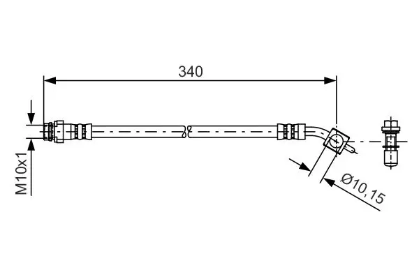 BOSCH 1 987 481 424 - Bremsschlauch Preisreduziert