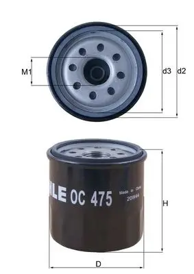 MAHLE OC 475 - Ölfilter Preis Gesenkt