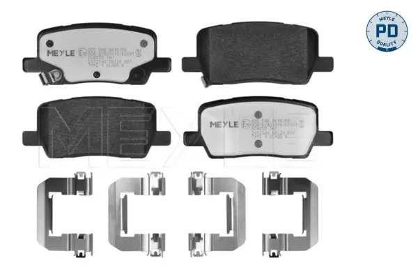 Letzte Chance MEYLE 025 246 9616/PD - Bremsbelagsatz, Scheibenbremse - MEYLE-PD Advanced performance and design.