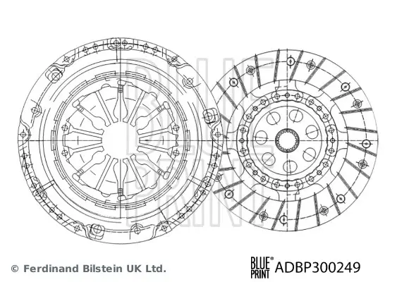 Markenware BLUE PRINT ADBP300249 - Kupplungssatz