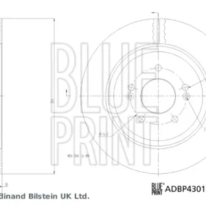 Sale BLUE PRINT ADBP430105 - Bremsscheibe