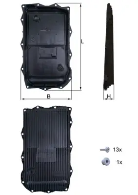 Neu KNECHT HX 184KIT - Ölwanne, Automatikgetriebe