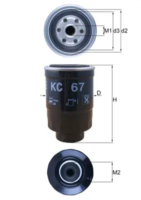 KNECHT KC 67 - Kraftstofffilter Preisknaller