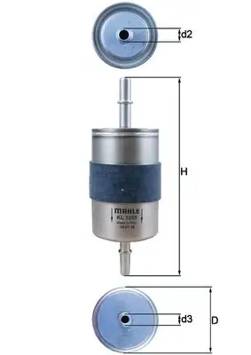 Zertifiziert KNECHT KL 1055 - Kraftstofffilter