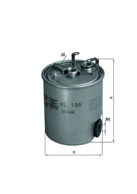 KNECHT KL 188 - Kraftstofffilter Sonderaktion
