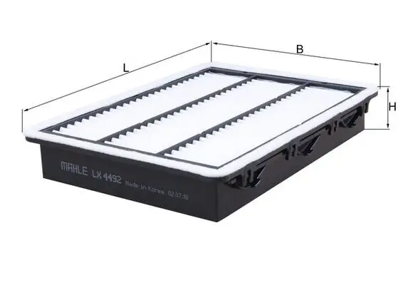 KNECHT LX 4492 - Luftfilter Bestpreis