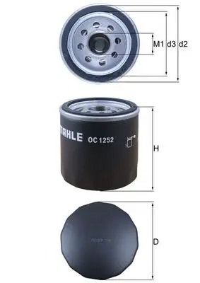 Ausverkauf KNECHT OC 1252 - Ölfilter