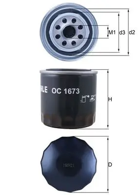 Schneller Versand KNECHT OC 1673 - Ölfilter