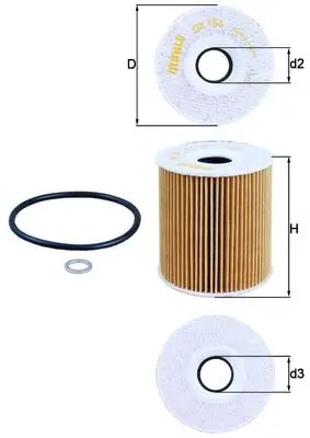 Garantierte Lieferung KNECHT OX 156D - Ölfilter