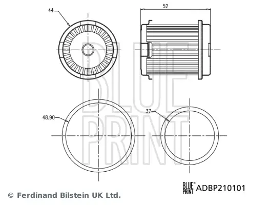 BLUE PRINT ADBP210101 - Hydraulikfilter, Automatikgetriebe Neu