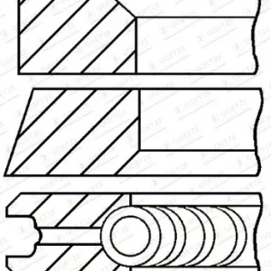 GOETZE ENGINE 08-105400-00 - Kolbenringsatz Knallerangebot