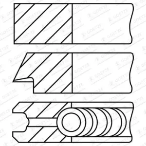 Billig GOETZE ENGINE 08-148307-00 - Kolbenringsatz