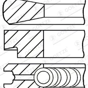 GOETZE ENGINE 08-244500-00 - Kolbenringsatz Neu Im Sortiment