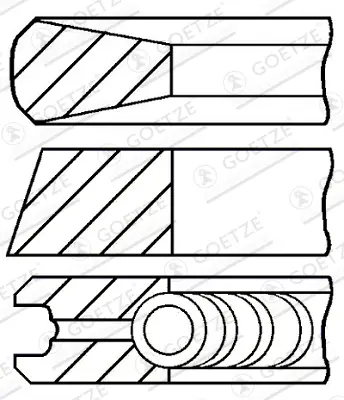 GOETZE ENGINE 08-283100-00 - Kolbenringsatz Top-Preis