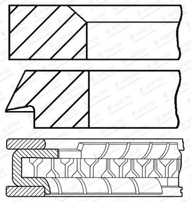 GOETZE ENGINE 08-424800-30 - Kolbenringsatz Sonderaktion
