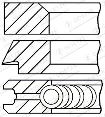 Jetzt Kaufen GOETZE ENGINE 08-437000-00 - Kolbenringsatz