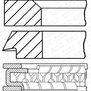Rabatt GOETZE ENGINE 08-440200-10 - Kolbenringsatz