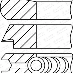 GOETZE ENGINE 08-452400-00 - Kolbenringsatz Abverkauf