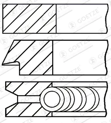 Markenprodukt GOETZE ENGINE 08-704900-00 - Kolbenringsatz