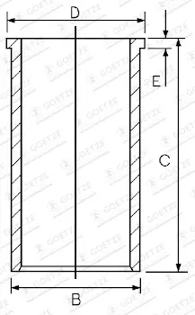 GOETZE ENGINE 14-021491-00 - Zylinderlaufbuchse Saisonangebot