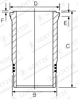 Super-Preis GOETZE ENGINE 15-260050-10 - Zylinderlaufbuchse