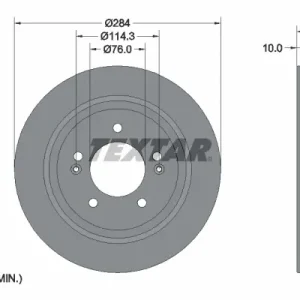 TEXTAR 92293103 - Bremsscheibe - PRO Sichere Zahlung