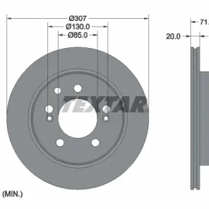 TEXTAR 92338503 - Bremsscheibe - PRO Angebot