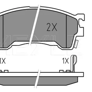 Echt MEYLE 025 217 5416/PD - Bremsbelagsatz, Scheibenbremse - MEYLE-PD Advanced performance and design.