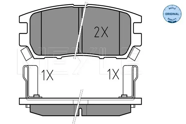 Neue Kollektion MEYLE 025 218 4014/W - Bremsbelagsatz, Scheibenbremse - MEYLE-ORIGINAL True to OE.