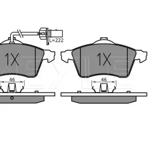 Billig MEYLE 025 218 8519/PD - Bremsbelagsatz, Scheibenbremse - MEYLE-PD Advanced performance and design.