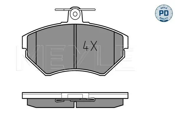 MEYLE 025 219 4516/PD - Bremsbelagsatz, Scheibenbremse - MEYLE-PD Advanced performance and design. Top-Seller