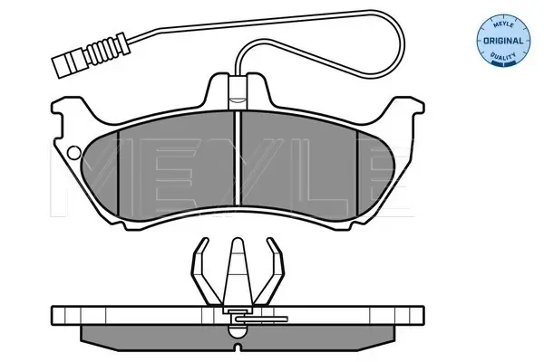MEYLE 025 231 9017/W - Bremsbelagsatz, Scheibenbremse - MEYLE-ORIGINAL True to OE. Beliebt