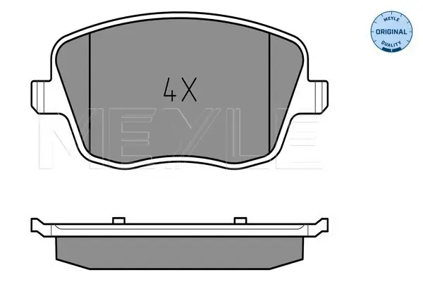 Neue Ware MEYLE 025 235 8118 - Bremsbelagsatz, Scheibenbremse - MEYLE-ORIGINAL True to OE.