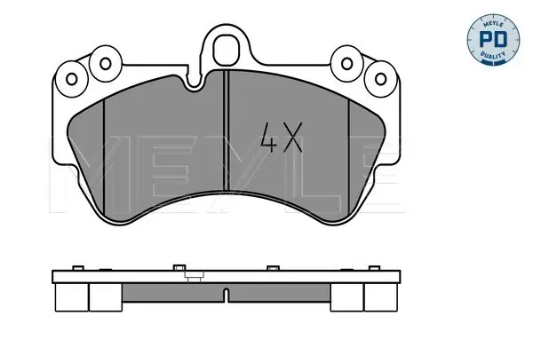 Expressversand MEYLE 025 236 9217/PD - Bremsbelagsatz, Scheibenbremse - MEYLE-PD Advanced performance and design.