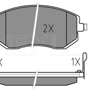 Top-Angebot MEYLE 025 238 6517/PD - Bremsbelagsatz, Scheibenbremse - MEYLE-PD Advanced performance and design.