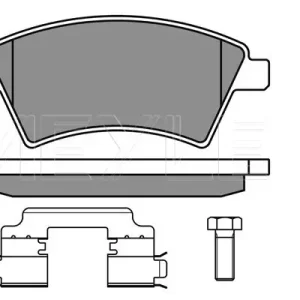 Sonderaktion MEYLE 025 243 9116/W - Bremsbelagsatz, Scheibenbremse - MEYLE-ORIGINAL True to OE.