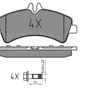 Beliebt MEYLE 025 292 1720/PD - Bremsbelagsatz, Scheibenbremse - MEYLE-PD Advanced performance and design.