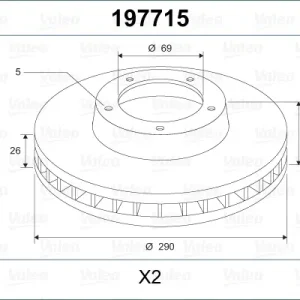 VALEO 197715 - Bremsscheibe Letzte Chance