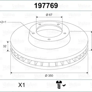 Heißes Angebot VALEO 197769 - Bremsscheibe
