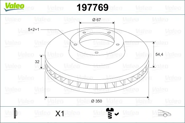 Heißes Angebot VALEO 197769 - Bremsscheibe