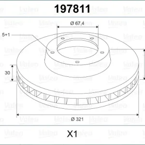 Direktkauf VALEO 197811 - Bremsscheibe